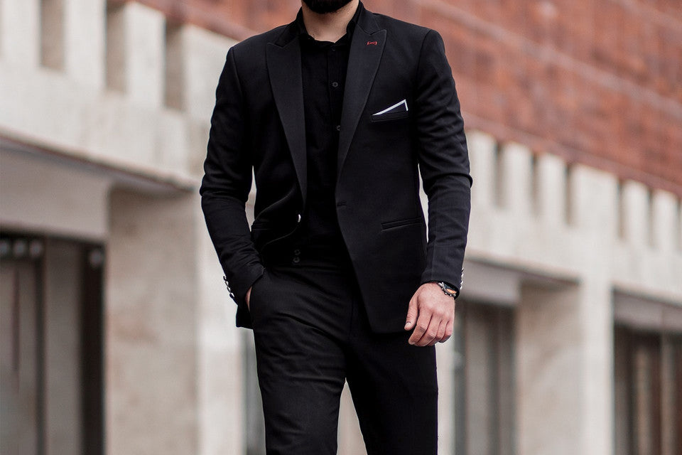 black suit