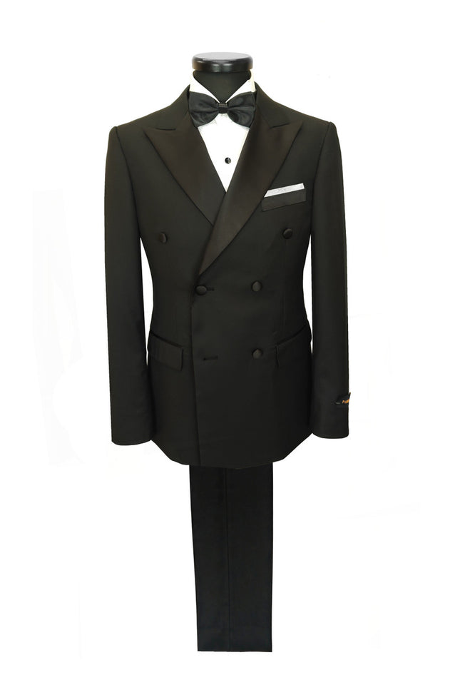 Men’s Black Double-Breasted Dinner Suit