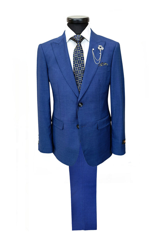 Blue Slim Fit Suit
