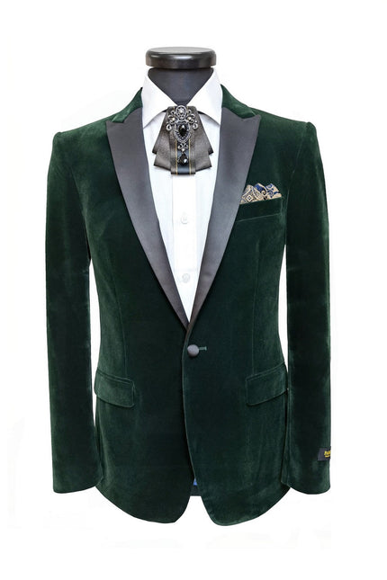 Green Velvet Dinner Jacket