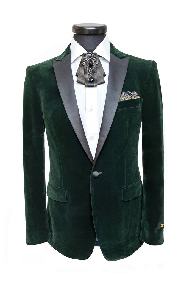 Green Velvet Dinner Jacket