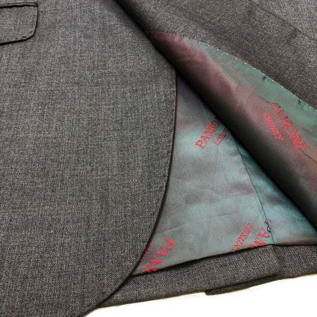 Grey 1-button Regular Fit Suit Men's Suit