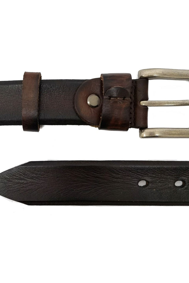 Real Leather Brown Suit Belt