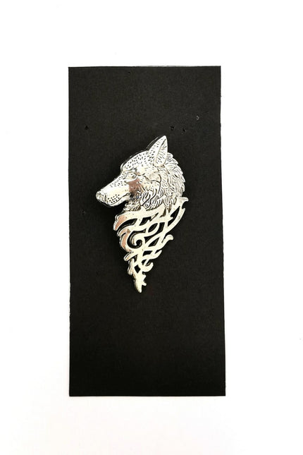 Wolf Head Lapel Pin