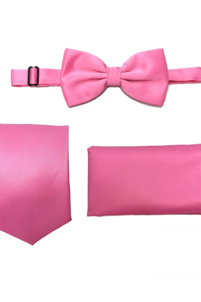 PINK TIE & BOW TIE SET