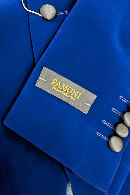 Royal Blue Velvet Dinner Jacket