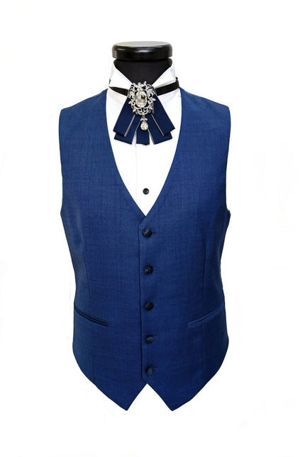 Blue 3-Piece Tuxedo Waistcoat
