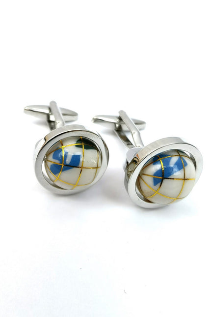 Cream Globe Cufflinks