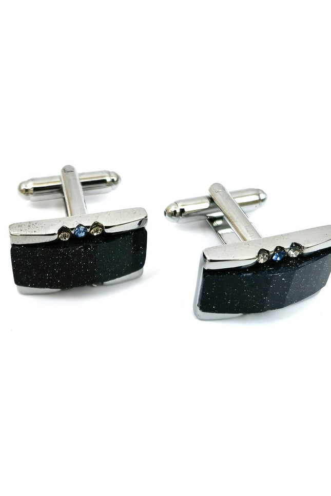 Black Rectangular Cufflinks