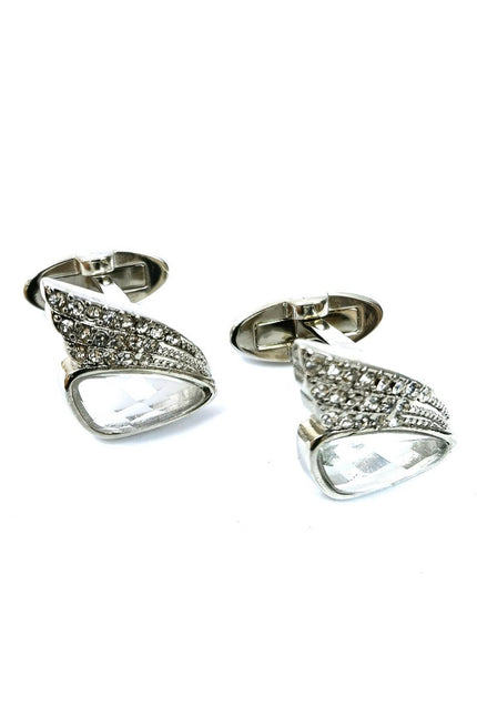 Silver Wing Gemstone Cufflinks
