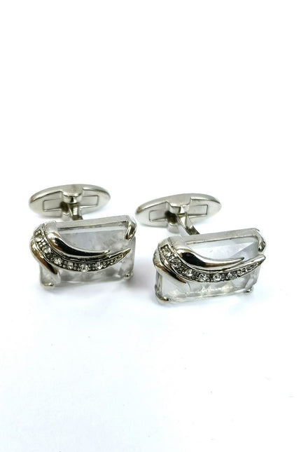 Silver Wing Design Rectangular Cufflinks
