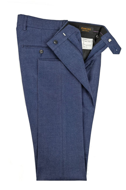 Mid Blue Birdseye 3-Piece Suit