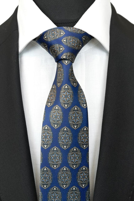 Navy Geometric Tie