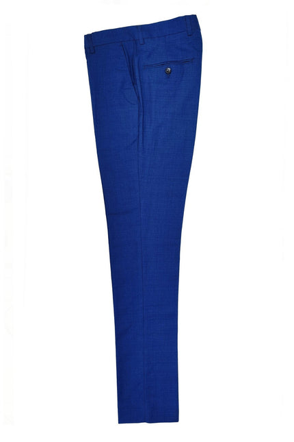 Blue Slim Fit Suit Trousers