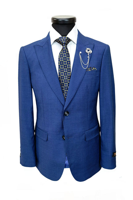 Blue Slim Fit Suit
