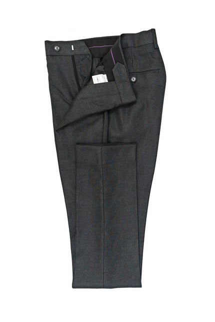Dark Grey Birdseye 3-Piece Suit Trousers