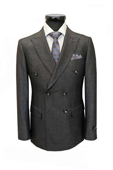 Dark Grey Double Breasted Suit