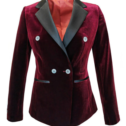 Burgundy Double Breasted Dinner Jacket