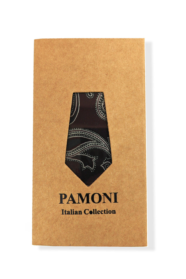 Purple Paisley Tie & Pocket Square Set