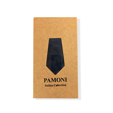 Ensemble cravate et pochette à motif cachemire gris et bleu