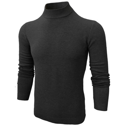 Black High Neck Slim Fit Jumper
