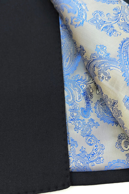 Dark Navy Double Breasted Suit with Gold Button