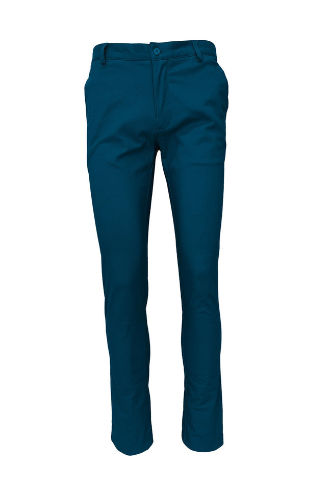 Navy stretch slim fit chino