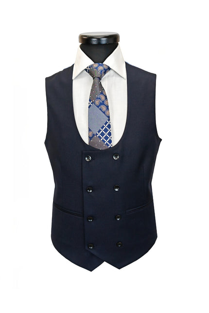 Men's 3-Piece Dark Navy Slim Fit Suit
