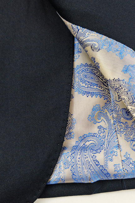 Men's 3-Piece Dark Navy Slim Fit Suit