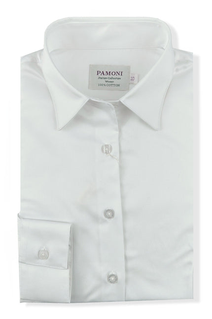 Women's Classic White Fitted Shirt