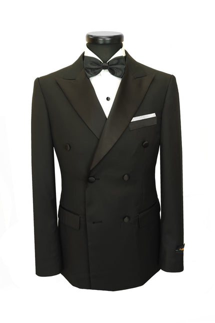 Men’s Black Double-Breasted Dinner Suit