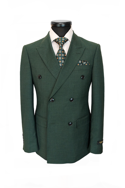 Green Double-Breasted Suit