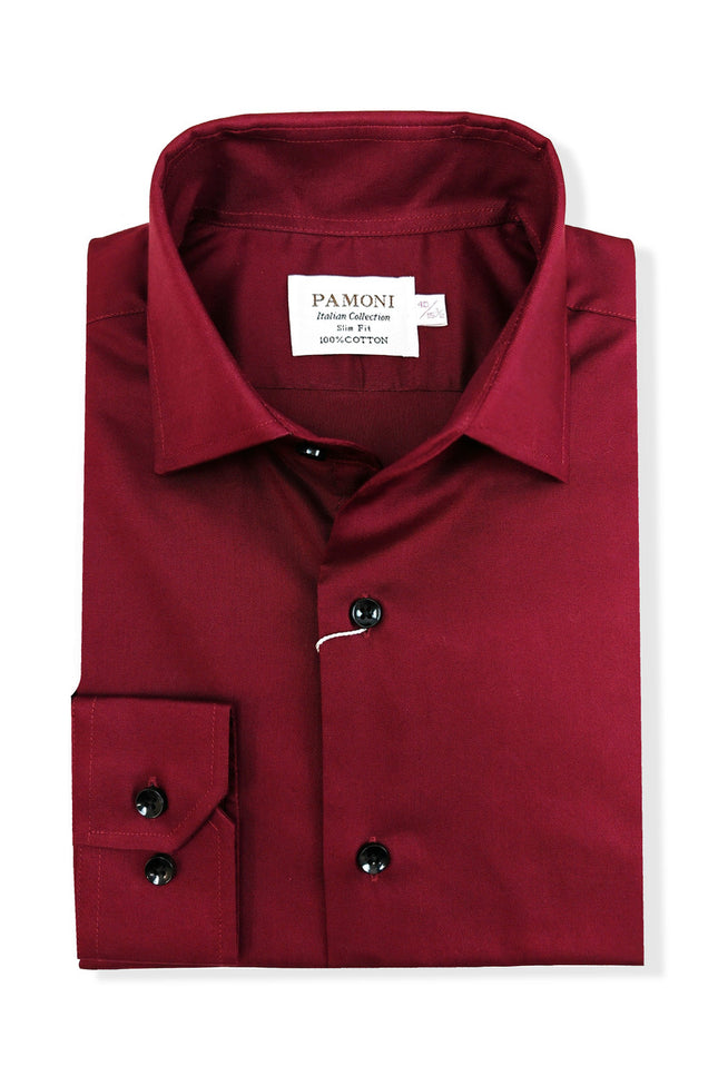 Burgundy Oxford Premium Cotton Shirt