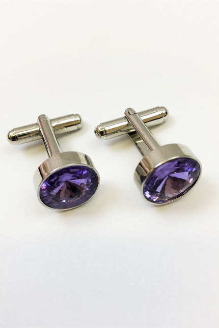 Round Gemstone Cufflinks