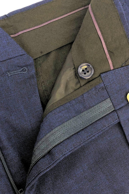 Slim Fit Blue Trousers