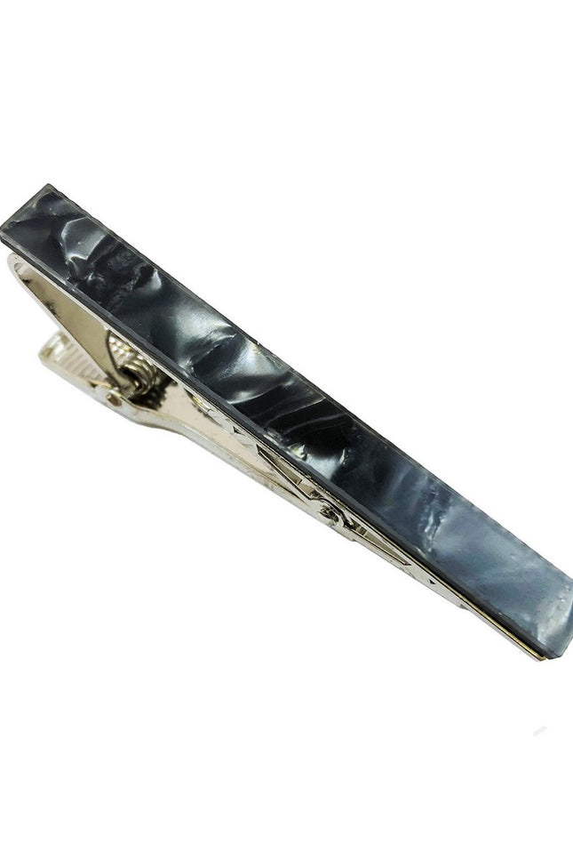 Grey Marble Effect Tie Clip