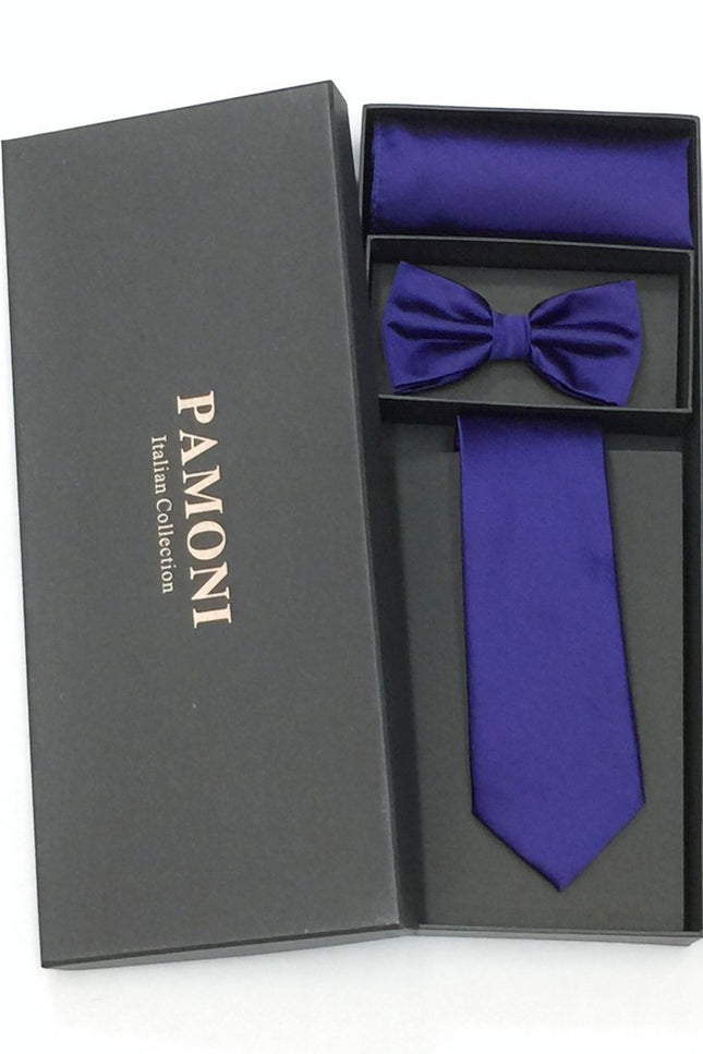 Violet Tie & Bow Tie Set
