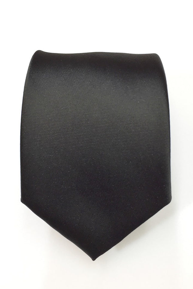 Plain Black Tie