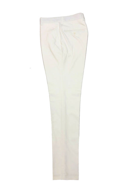 Cream patterned tuxedo trousers - Pamoni